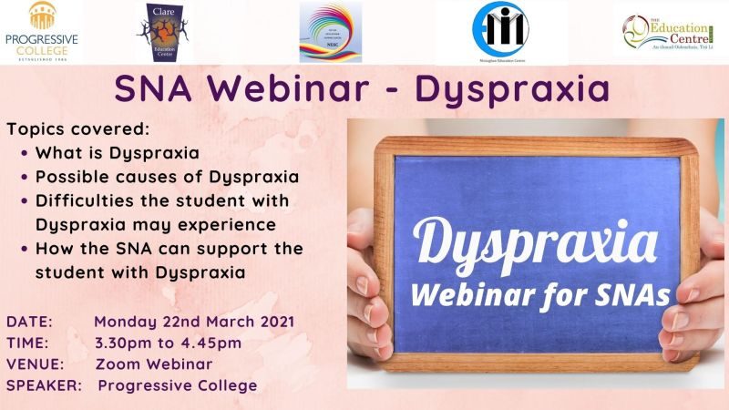 DYSPRAXIA 22ND MARCH