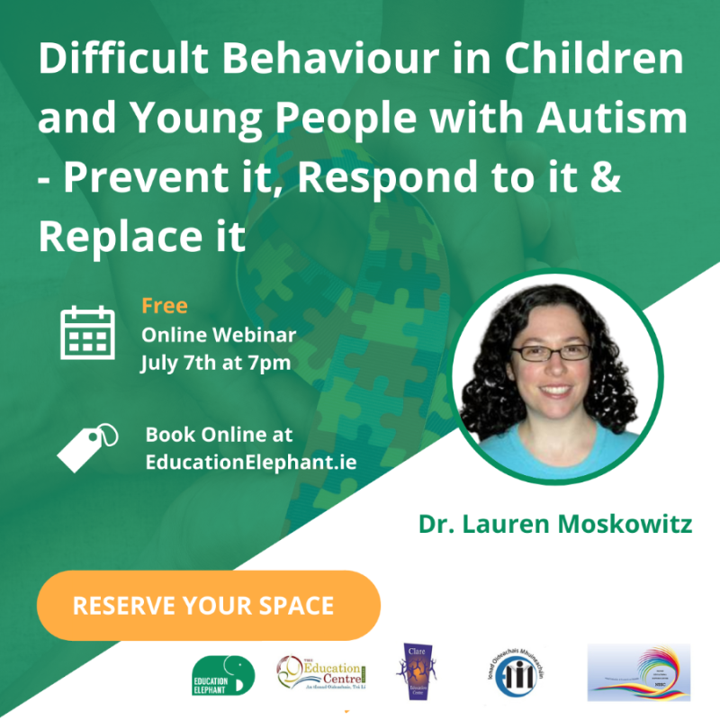 July 7 Difficult Behaviour in Children and Young People with Autism Prevent it Respond to it Replace it 3
