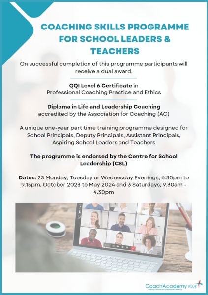 coaching skills programme for school leaders and teachers 
