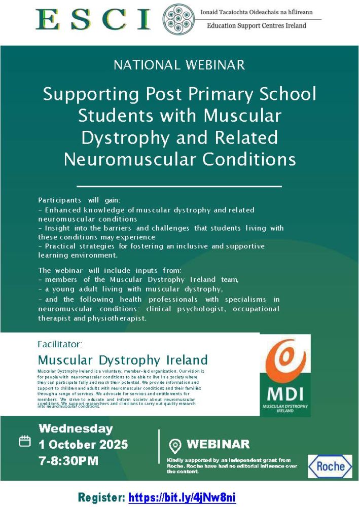 esci muscular dystrophy ireland webinar 1st oct