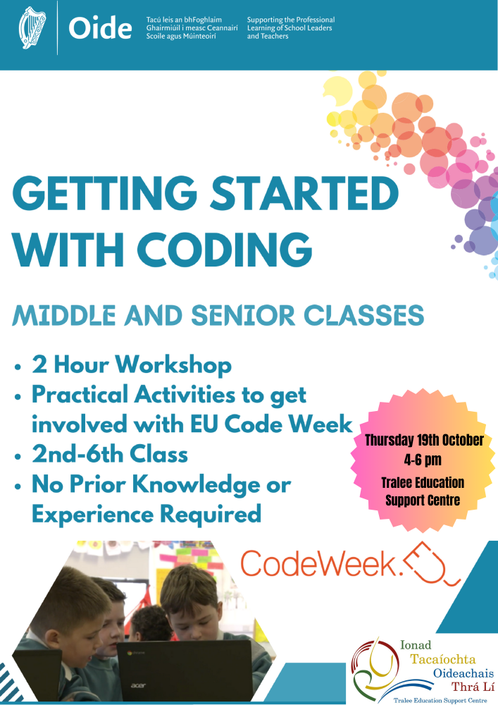 eu code week getting started with coding junior and middle classes