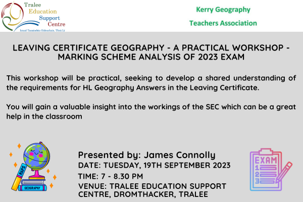 leaving certificate geography a practical workshop marking scheme analysis of 2022 exam 3