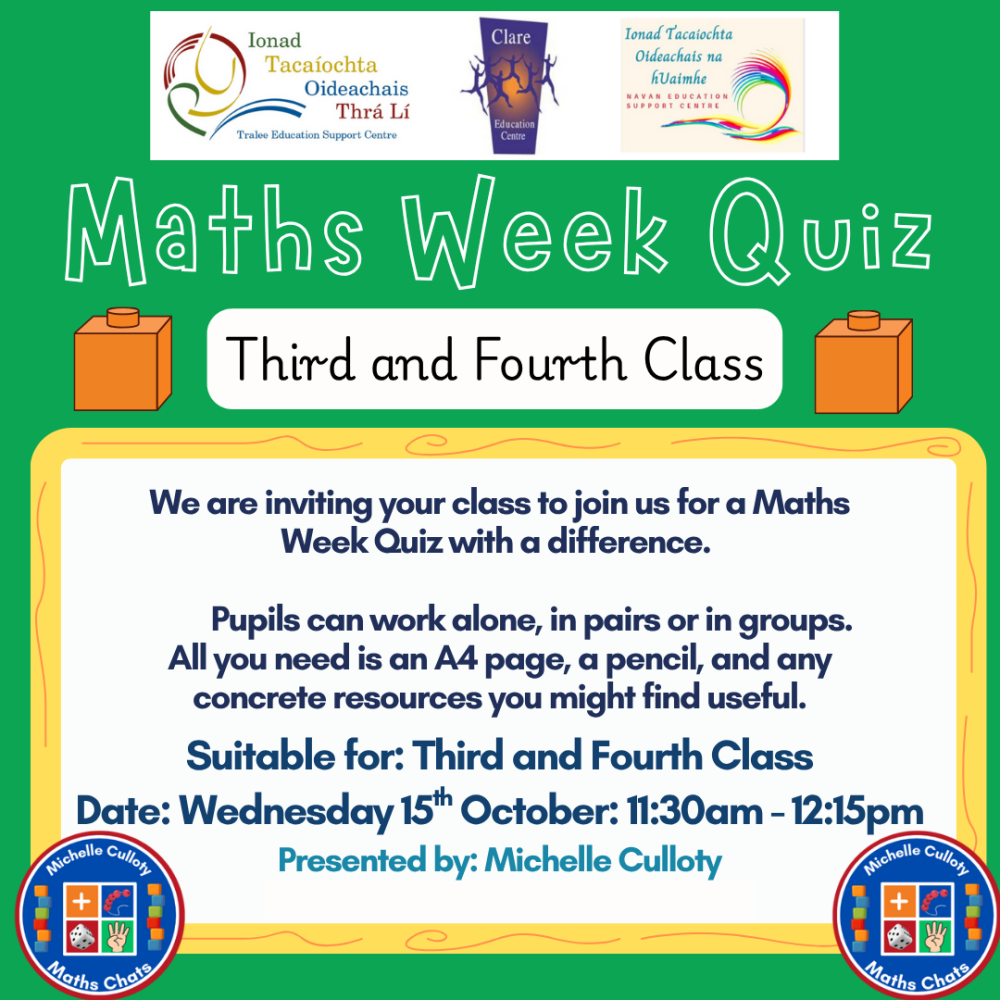 third and fourth maths week