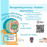 25TRA575 NQT Webinar Series- Recognising Anxiety . Positive Approaches in the classroom