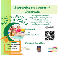 25TRA576 NQT Webinar Series- Supporting Students with Dyspraxia