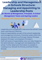 21TRA066 Webinar - The Interview for Leadership Positions in Primary Schools