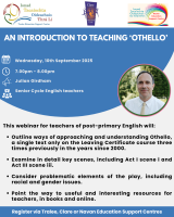 25TRA416 An introduction to teaching ‘Othello’