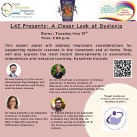 25TRA482 LAI Presents: A Closer Look at Dyslexia