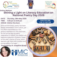 26TRA548 Shining a Light on Literacy Education on National Poetry Day 2026